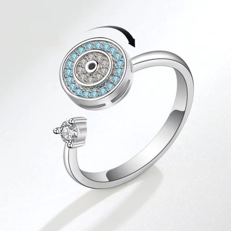 Viking Evil Eyes Rings -Sterling Silver